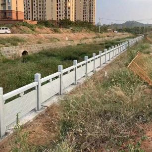 郴州 白麻河道栏杆效果展示图