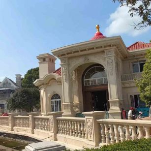 郴州 黄金麻花岗岩欧式别墅