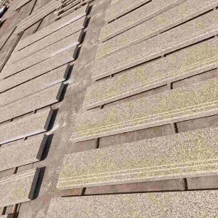 郴州 黄金麻花岗岩光面楼梯踏步