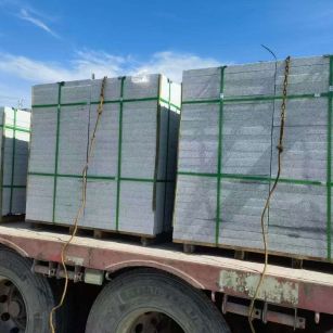 郴州 芝麻白花岗岩地铺石装车日常