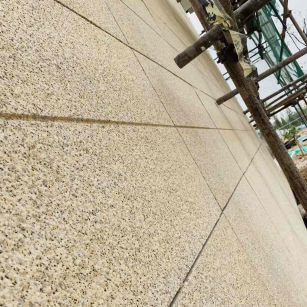 郴州 黄金麻花岗岩荔枝面外墙干挂石材效果示例