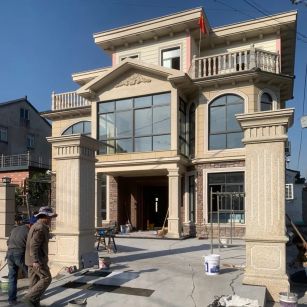 郴州 黄金麻花岗岩荔枝面别墅外墙干挂私家专属