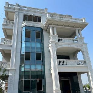 郴州 白麻花岗岩别墅外墙干挂效果展示