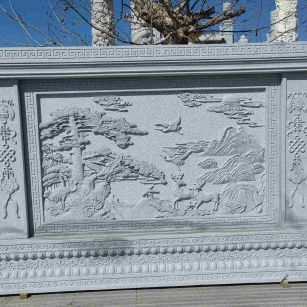 郴州 芝麻白大型照壁，屏风，影壁