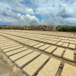 郴州 黄金麻荔枝面花岗岩石材地铺石防护中