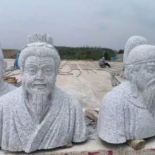 郴州 白麻花岗岩石材人物立体雕刻