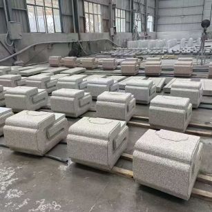 郴州 白麻花岗岩异形加工-石凳，坐凳