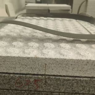 郴州 芝麻白花岗岩6.0公分荔枝面五轴加工雕刻盲点