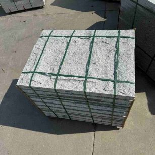 郴州 白麻花岗岩石材自然面蘑菇石成品