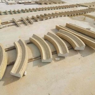 郴州 黄金麻花岗岩别墅线条