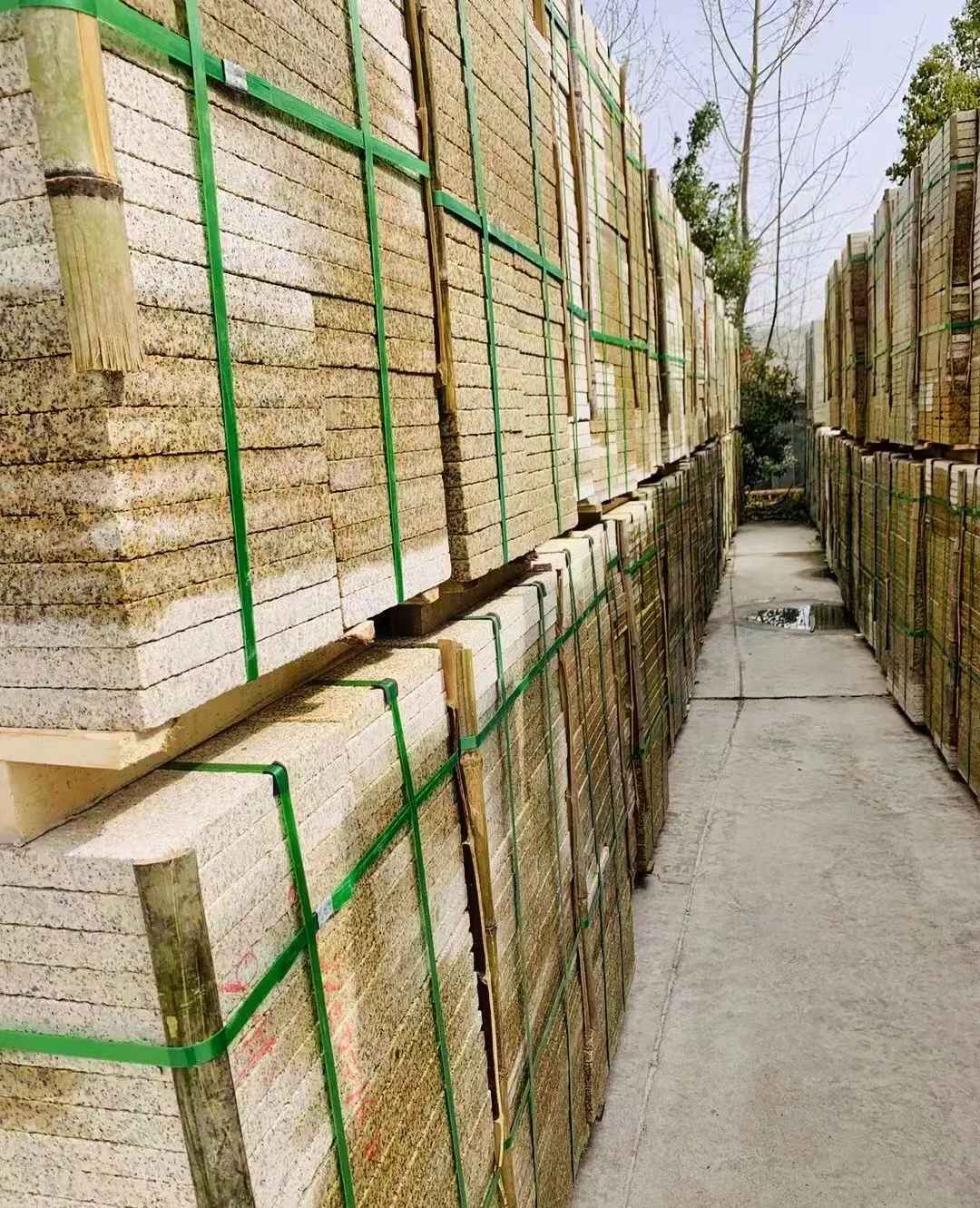 郴州 黄金麻花岗岩荔枝面地铺石