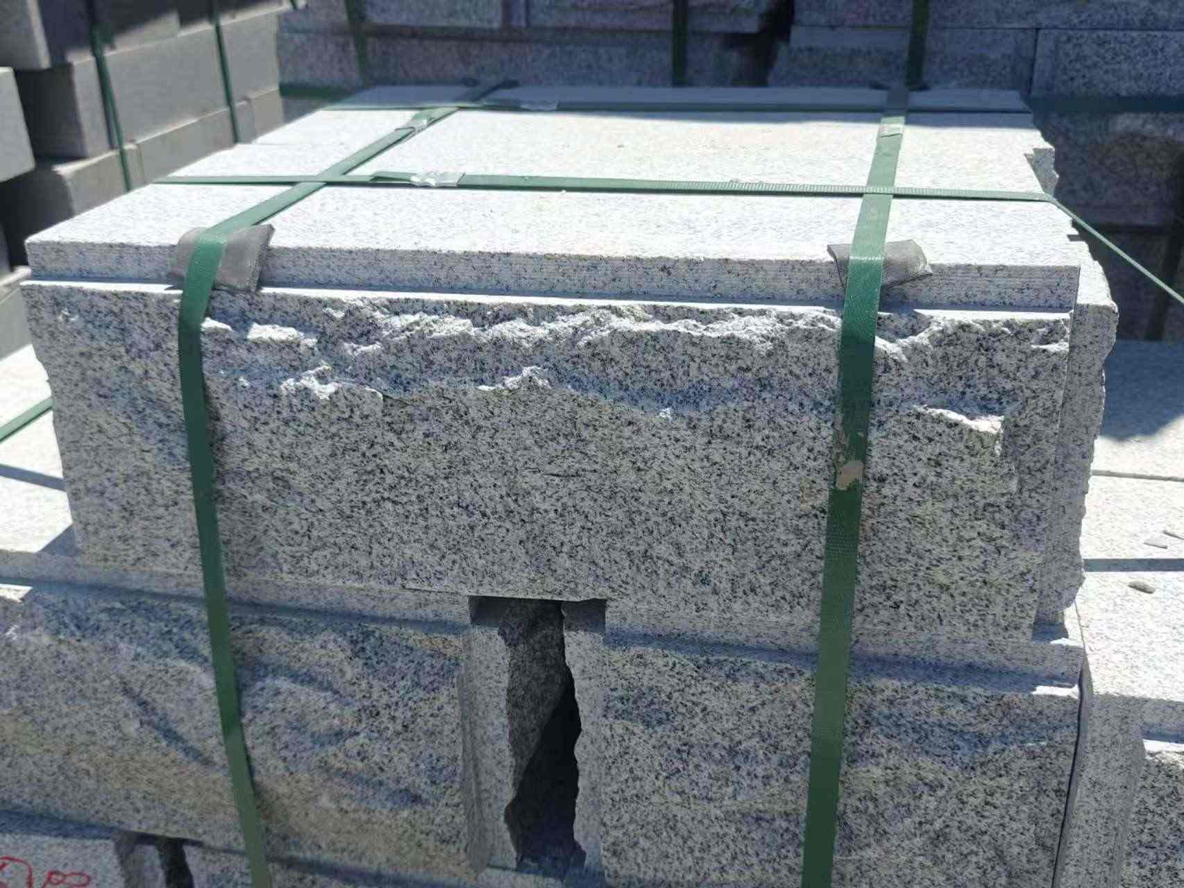 郴州 芝麻白花岗岩自然面成品