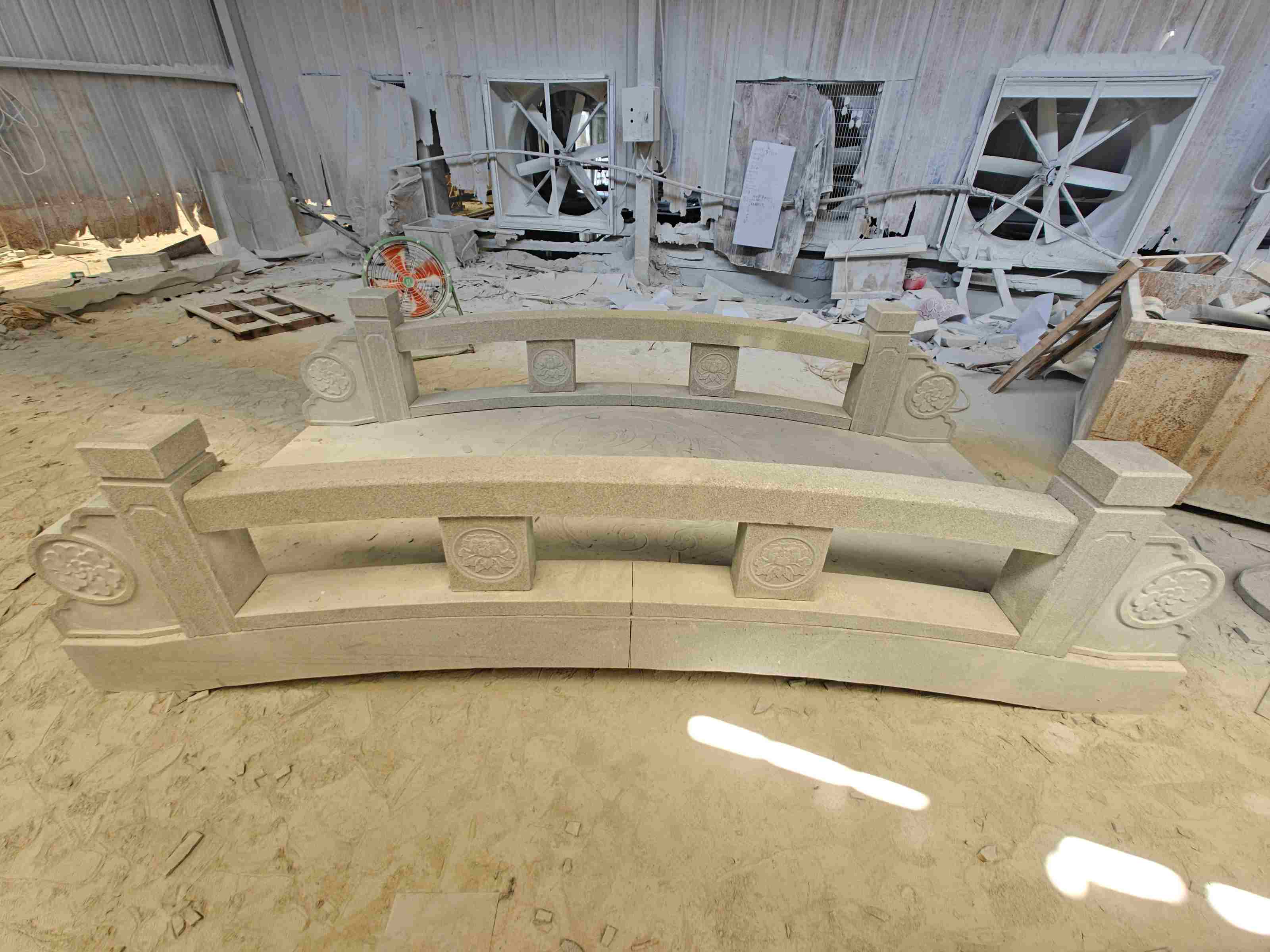 郴州 芝麻灰花岗岩异形加工-拱桥，石桥