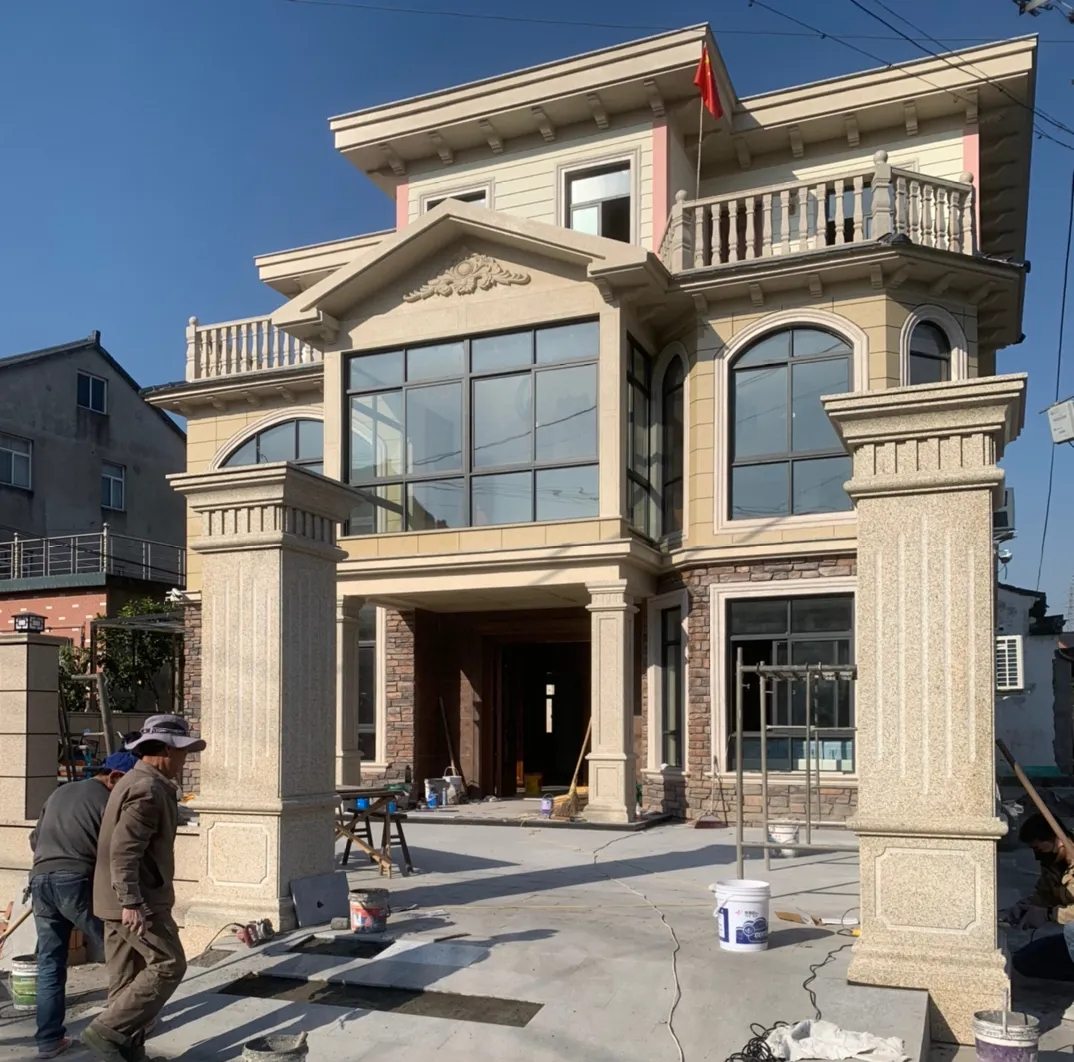 郴州 黄金麻花岗岩荔枝面别墅外墙干挂私家专属