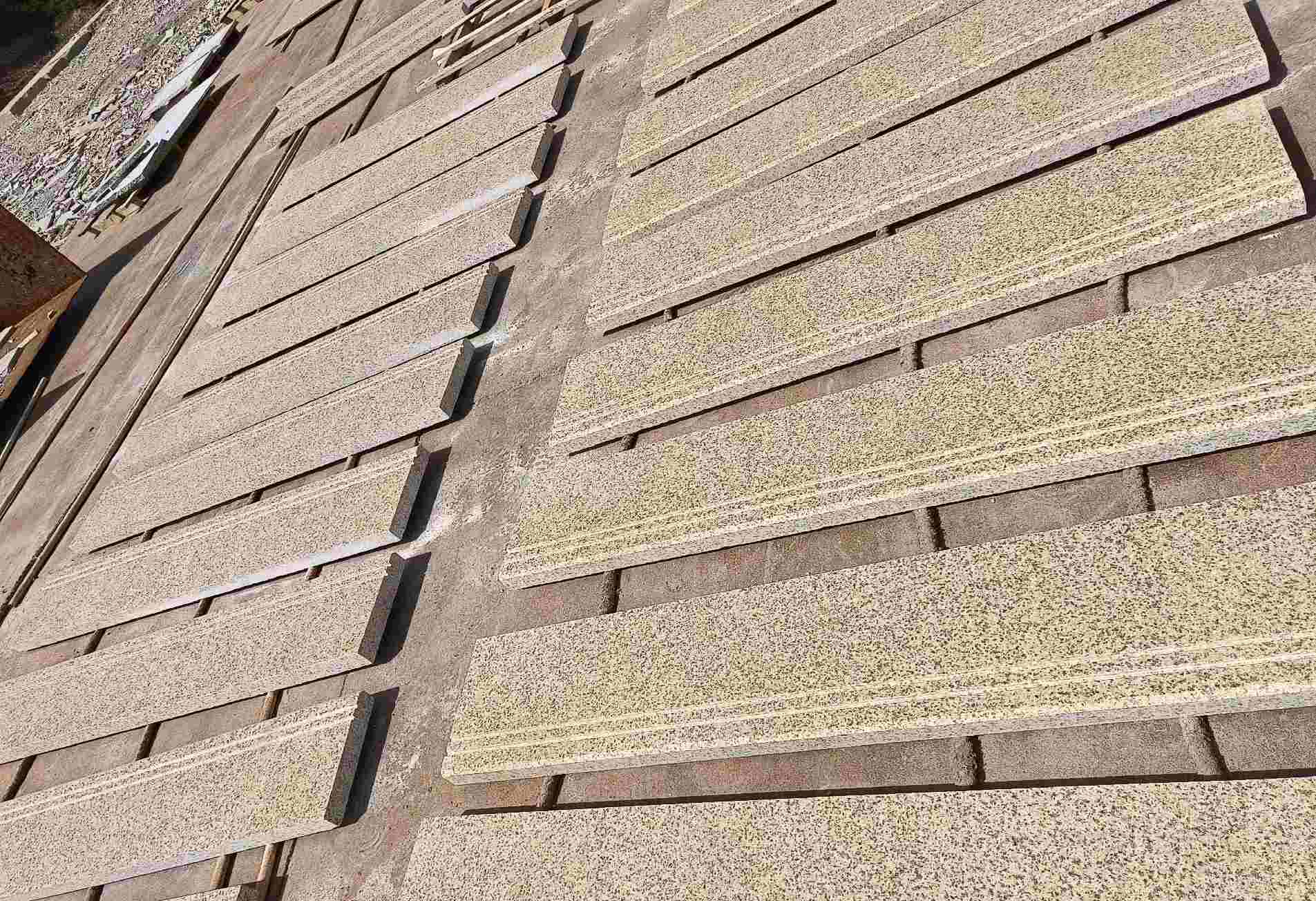 郴州 黄金麻花岗岩光面楼梯踏步