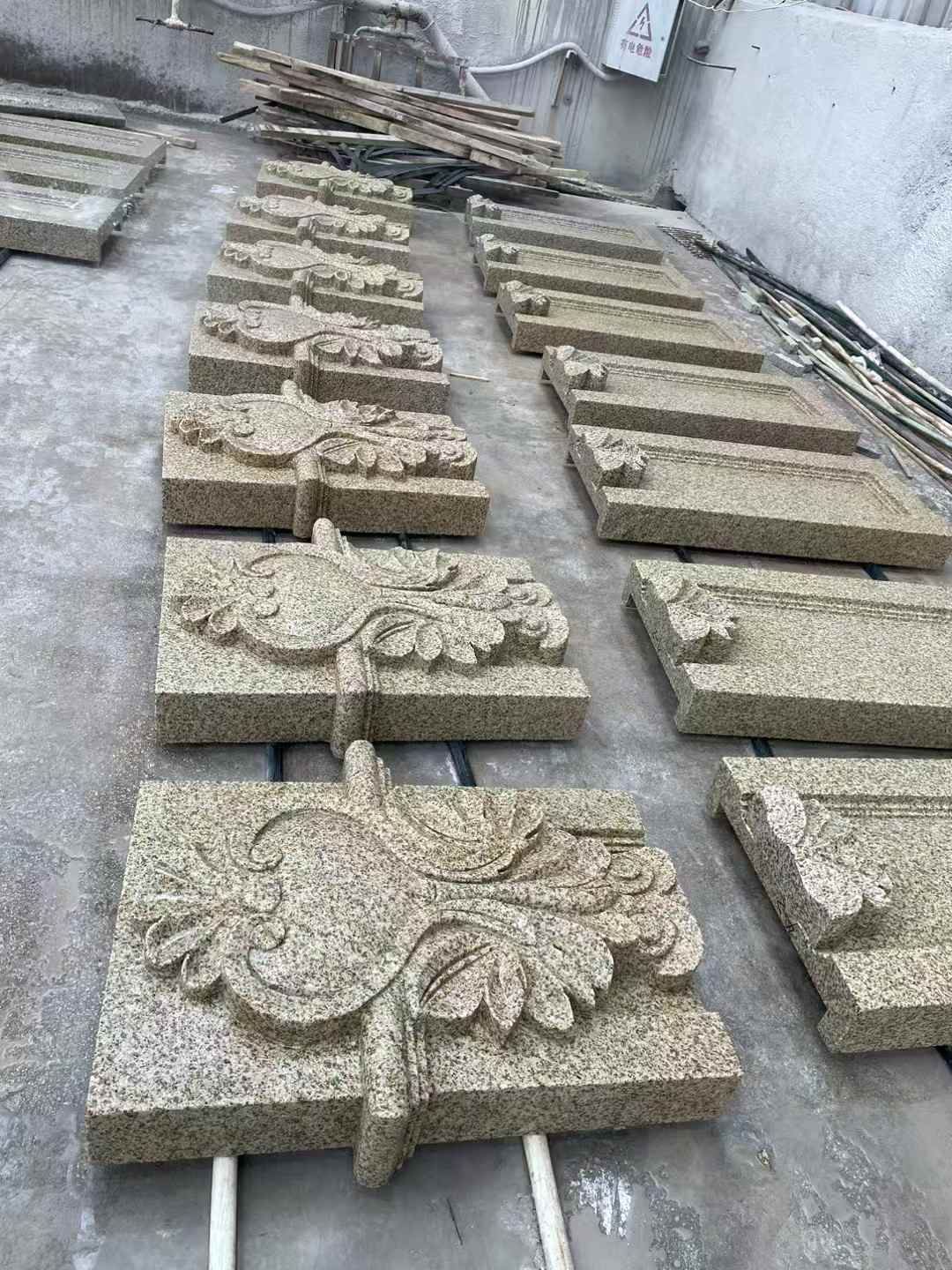 郴州 黄金麻花岗岩别墅外墙雕刻板